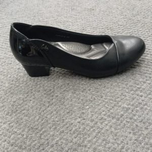 Classic Black Block Heel Pump