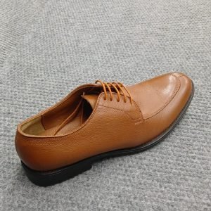 Apron-Toe Tan Derby
