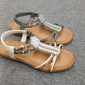 Women's Rhinestone T-Bar Sandals
